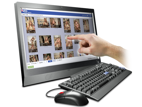 Converts PC to photo kiosk, Batch photo selection, easy print, size management with Edit Xpress 
